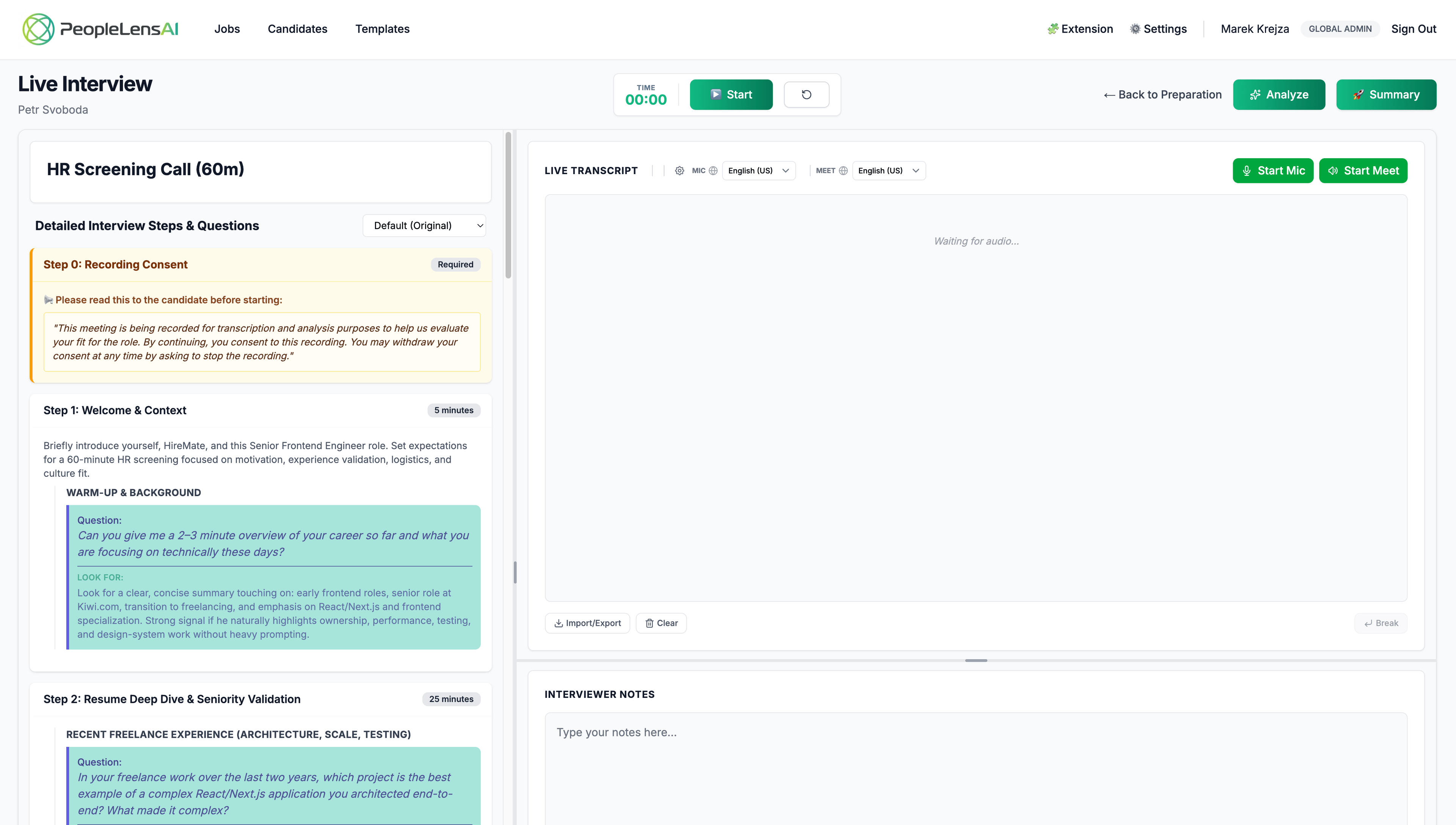 AI Supported Interviews